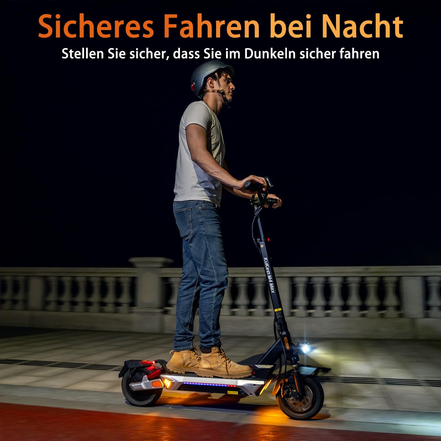 Kukirin M4 MAX Electric Scooter 1000W 48V 18.2AH 45KM/H Max 65KM Driving range 10'' off-road Tires,Front and rear double spring suspension