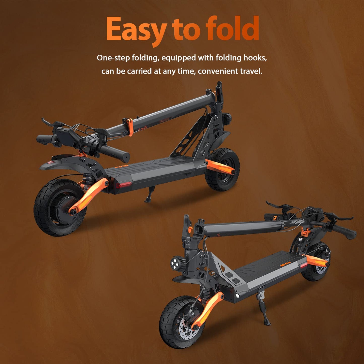 KuKirin G2 Pro Electric scooter, Strong Drive, 45KM/H 48V 15.6Ah 600W Battery, Up to 55 km Range, Dual Suspension E Scooter, 10 Inch Pneumatic Tyres, LCD Display, IPX4, Foldable - For Commuting and Leisure