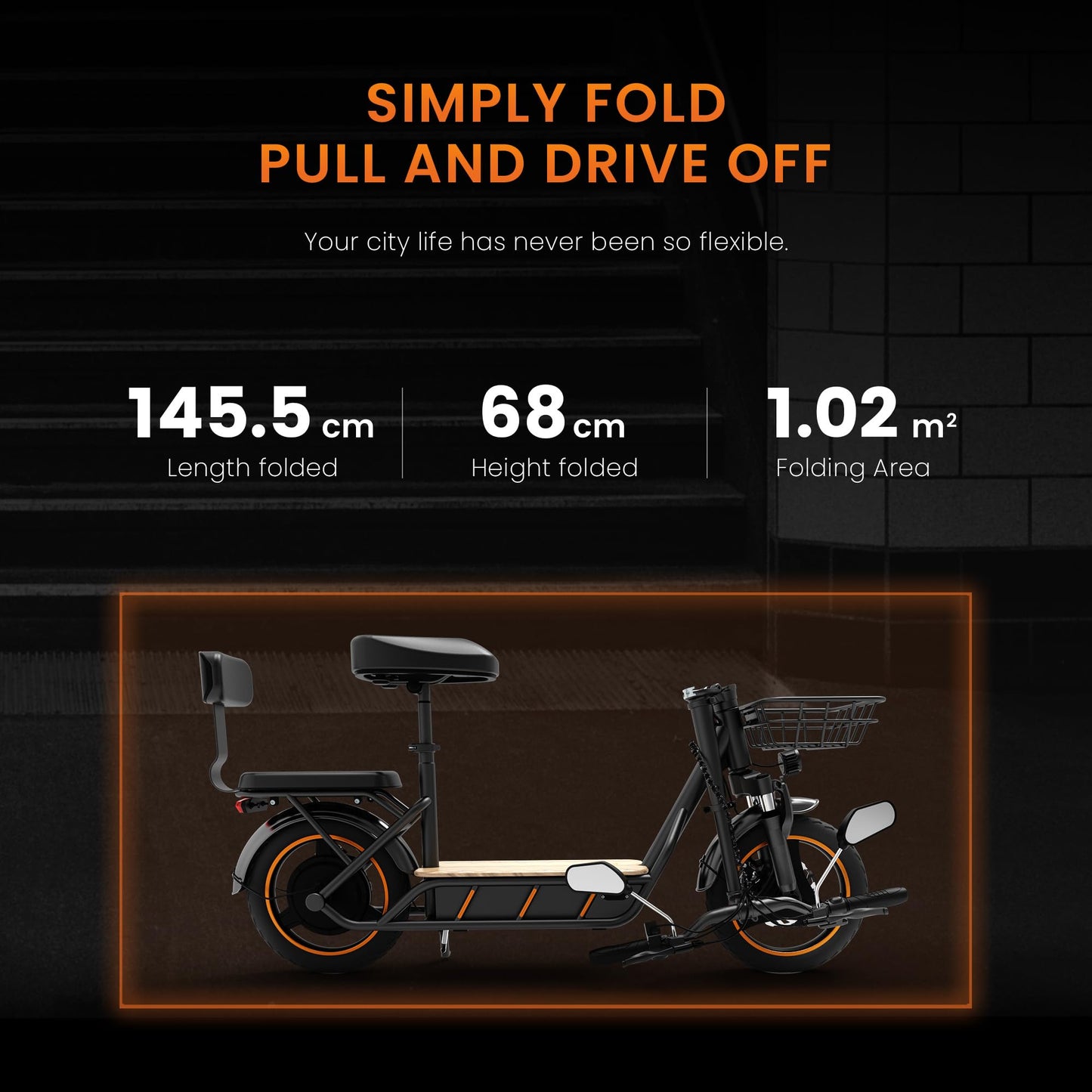 Kukirin C1 PRO Folding Electric Scooter 800W 48V 26AH 45KM/H Max Range 100KM Disc brake