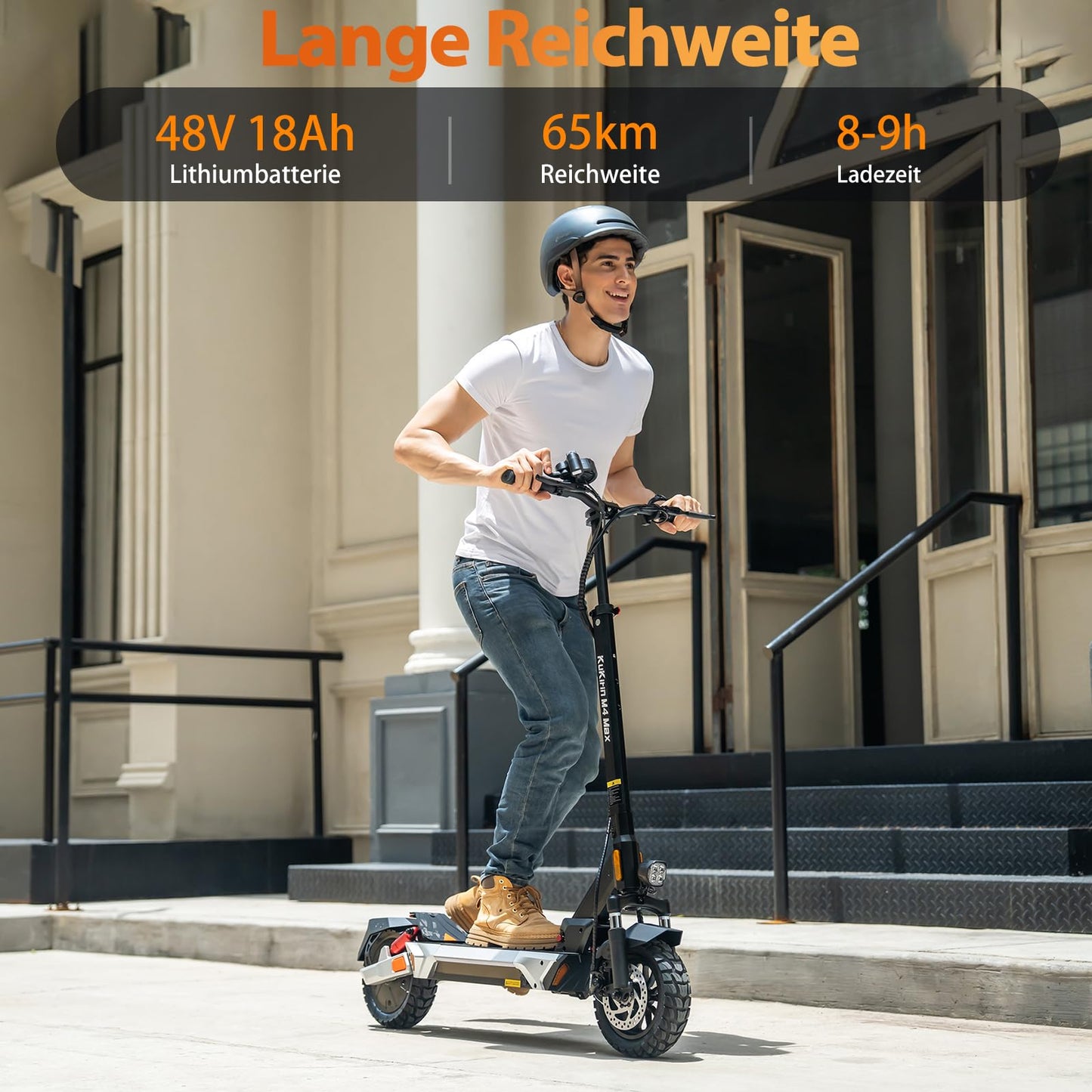 Kukirin M4 MAX Electric Scooter 1000W 48V 18.2AH 45KM/H Max 65KM Driving range 10'' off-road Tires,Front and rear double spring suspension