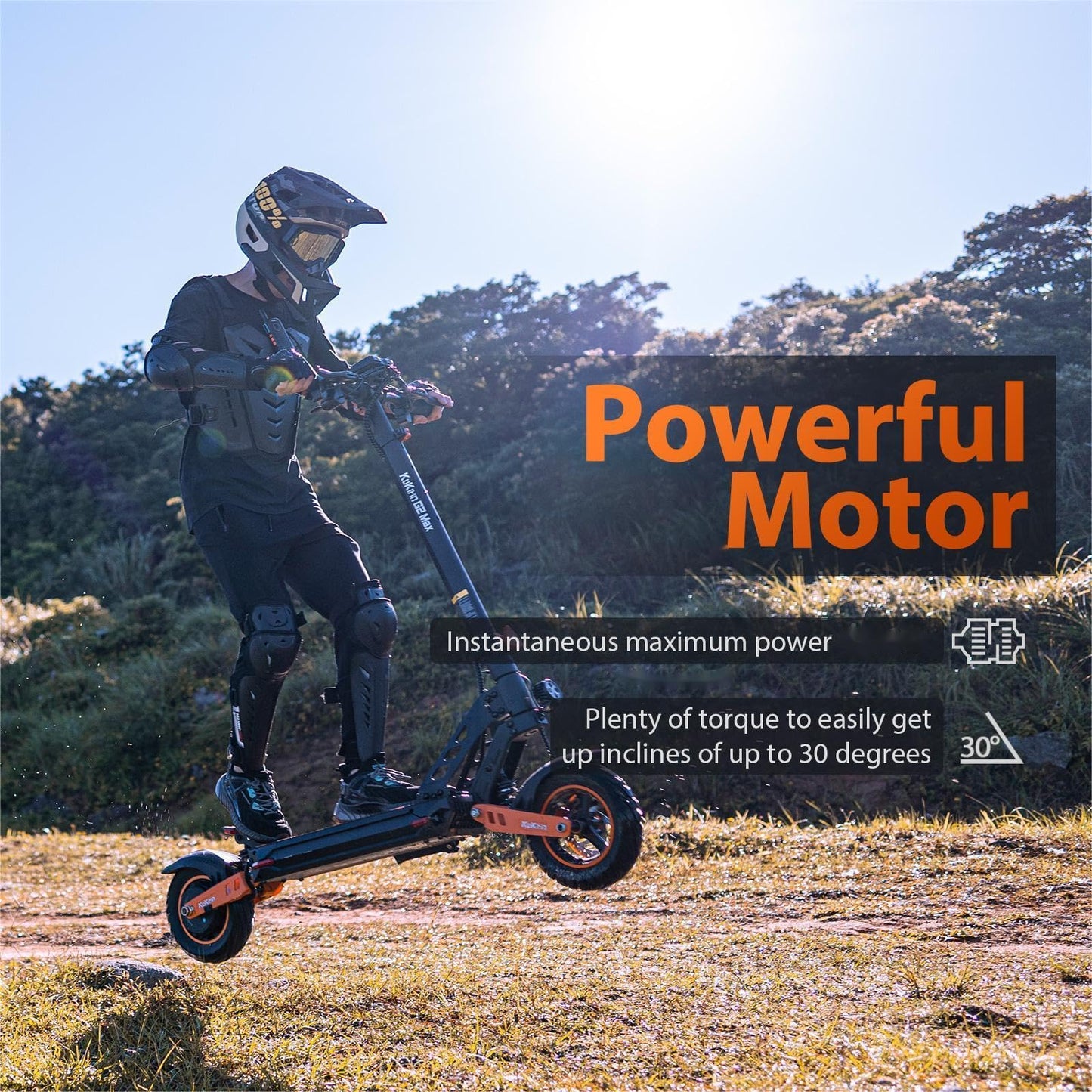 Kukirin G2 MAX Electric scooter 1200W 55KM/H E Scooter 80km Range 48V 20Ah Battery, 10 Inch Pneumatic Tyres E Scooter with LCD Screen Foldable Electric vehicle for Teenagers and Adults