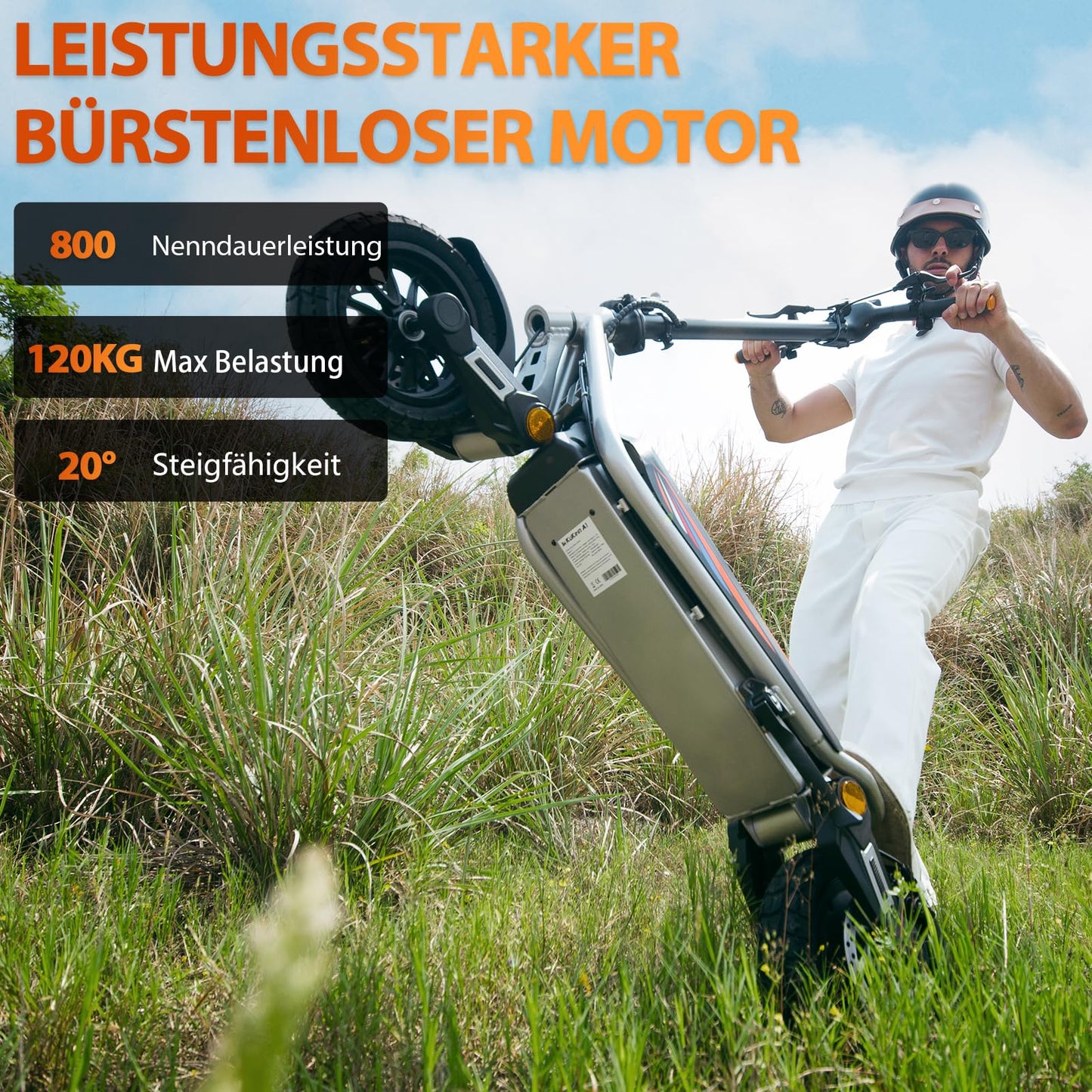 2025 Kukirin A1 Folding Electric scooter 10‘’ off-road tires 1000W 48V 13AH 45KM/H Front and rear disc brakes + shut-off brake