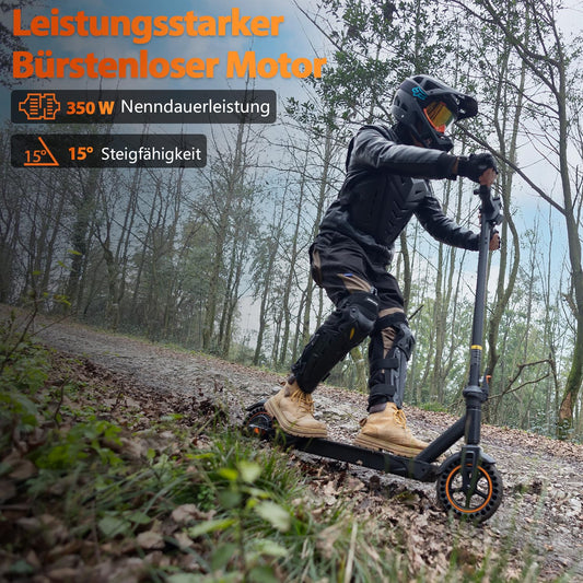 Kukirin S1 MAX Electric Scooter, Adult Electric Vehicle Folding 500W 36V 10.4Ah 30KM/h Off-Road, Electric Scooter (40 km Range)
