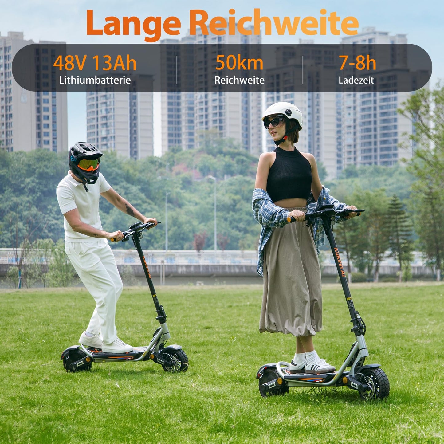 2025 Kukirin A1 Folding Electric scooter 10‘’ off-road tires 1000W 48V 13AH 45KM/H Front and rear disc brakes + shut-off brake