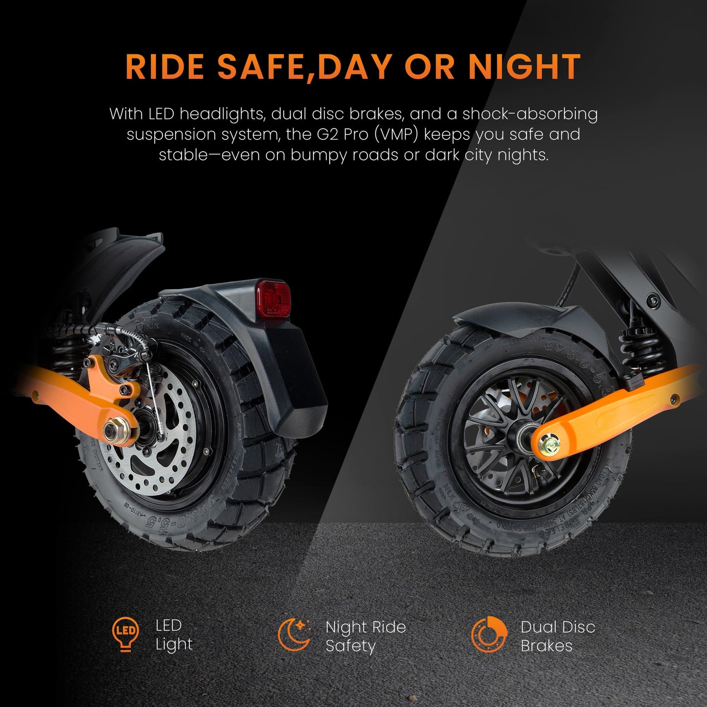 Kukirin G2 MAX Electric scooter 1200W 55KM/H E Scooter 80km Range 48V 20Ah Battery, 10 Inch Pneumatic Tyres E Scooter with LCD Screen Foldable Electric vehicle for Teenagers and Adults
