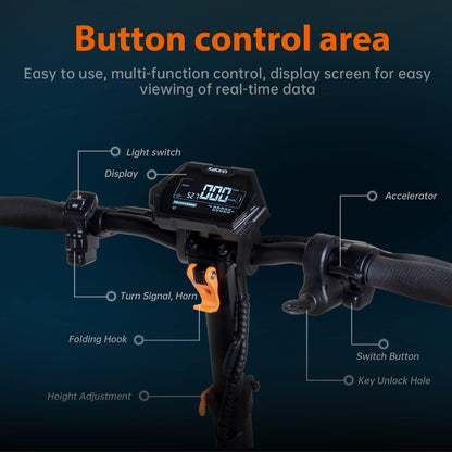 Kukirin G2 MAX Electric scooter 1200W 55KM/H E Scooter 80km Range 48V 20Ah Battery, 10 Inch Pneumatic Tyres E Scooter with LCD Screen Foldable Electric vehicle for Teenagers and Adults