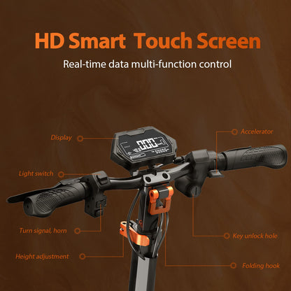 KuKirin G2 Pro Electric scooter, Strong Drive, 45KM/H 48V 15.6Ah 600W Battery, Up to 55 km Range, Dual Suspension E Scooter, 10 Inch Pneumatic Tyres, LCD Display, IPX4, Foldable - For Commuting and Leisure
