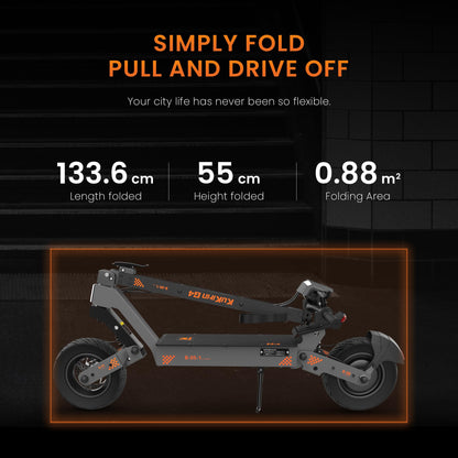 KuKirin G4 Electric Sctoor 2000W Power Motor 70KM/H 60V 20Ah Battery, 75km Range, 11-inch rubber vacuum tyres, front and rear dual disc brakes Electric Vehicles
